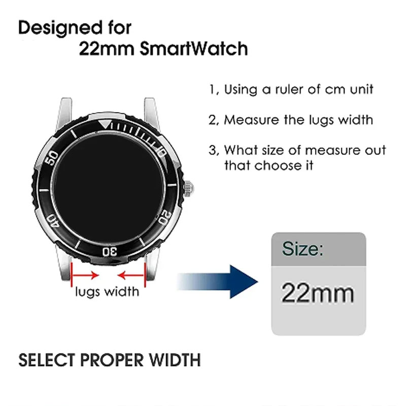 Cinturino regolabile da 22 mm  - Smartwatch X2 recensione e prezzo