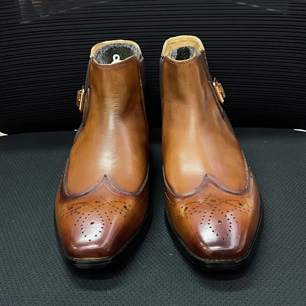 Stivaletti da uomo in vera pel - Leather Classic Strap recensione e prezzo