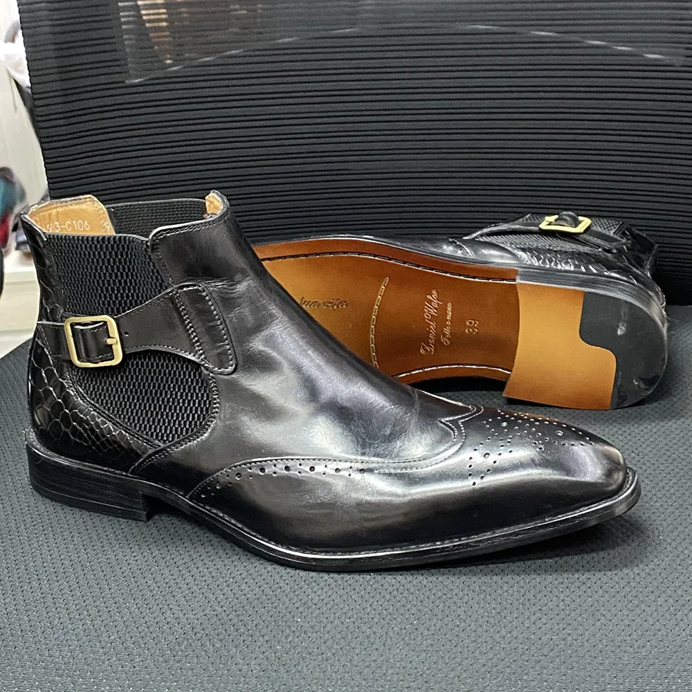 Stivaletti da uomo in vera pel - Leather Classic Strap recensione e prezzo