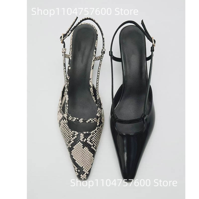 Slingback da donna Punta a pun - Leather Classic Strap recensione e prezzo